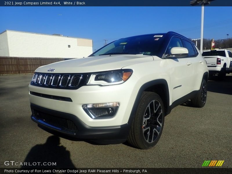 White / Black 2021 Jeep Compass Limited 4x4