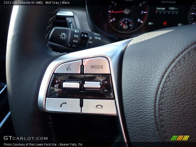 Wolf Gray / Black 2021 Kia Telluride SX AWD
