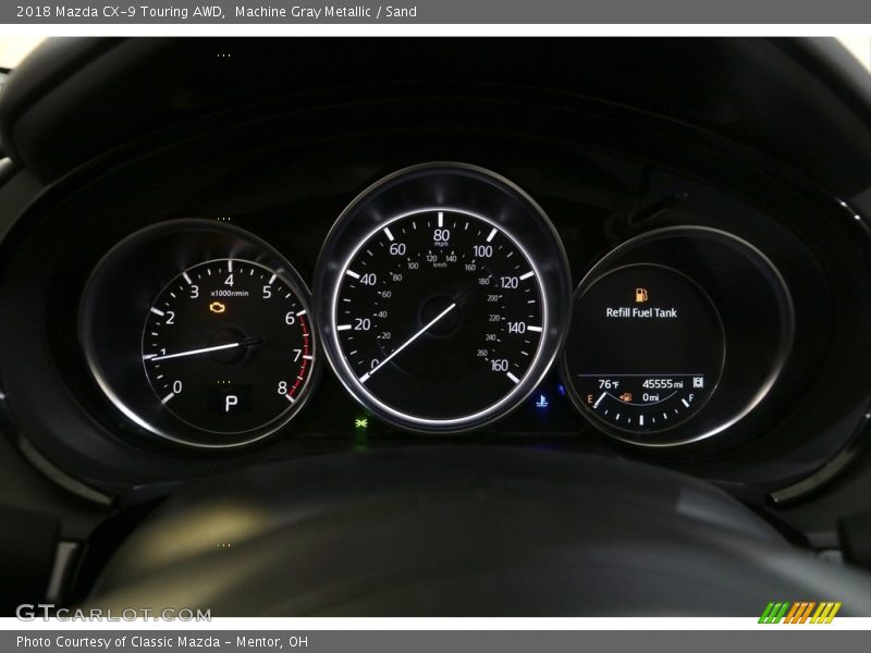 Machine Gray Metallic / Sand 2018 Mazda CX-9 Touring AWD