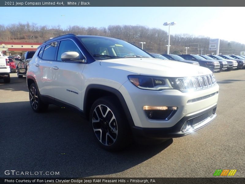 White / Black 2021 Jeep Compass Limited 4x4