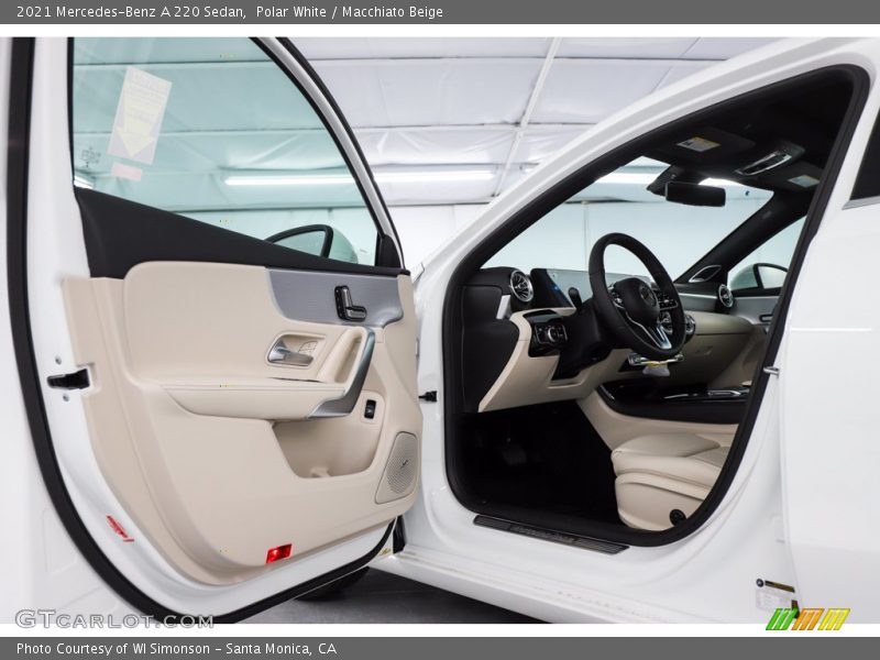 Polar White / Macchiato Beige 2021 Mercedes-Benz A 220 Sedan
