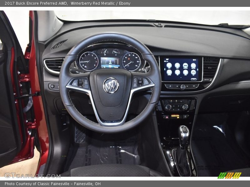 Winterberry Red Metallic / Ebony 2017 Buick Encore Preferred AWD