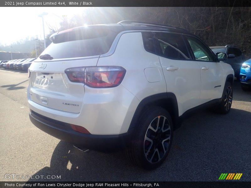 White / Black 2021 Jeep Compass Limited 4x4