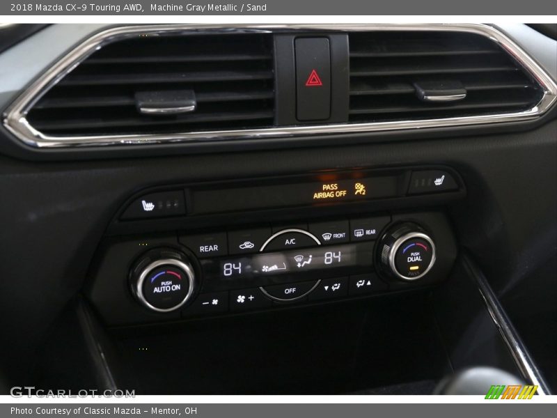 Machine Gray Metallic / Sand 2018 Mazda CX-9 Touring AWD