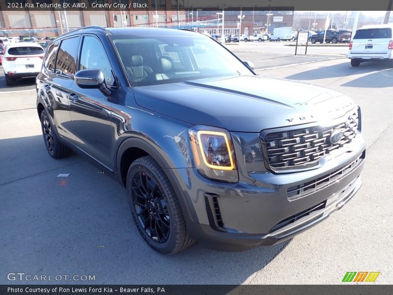 Gravity Gray / Black 2021 Kia Telluride EX AWD