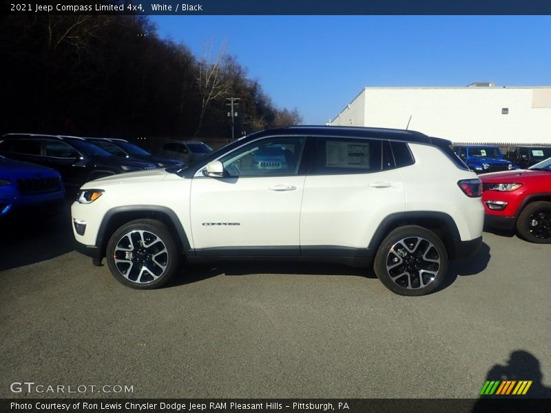 White / Black 2021 Jeep Compass Limited 4x4
