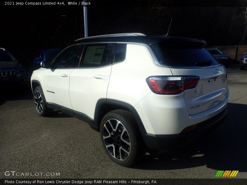 White / Black 2021 Jeep Compass Limited 4x4
