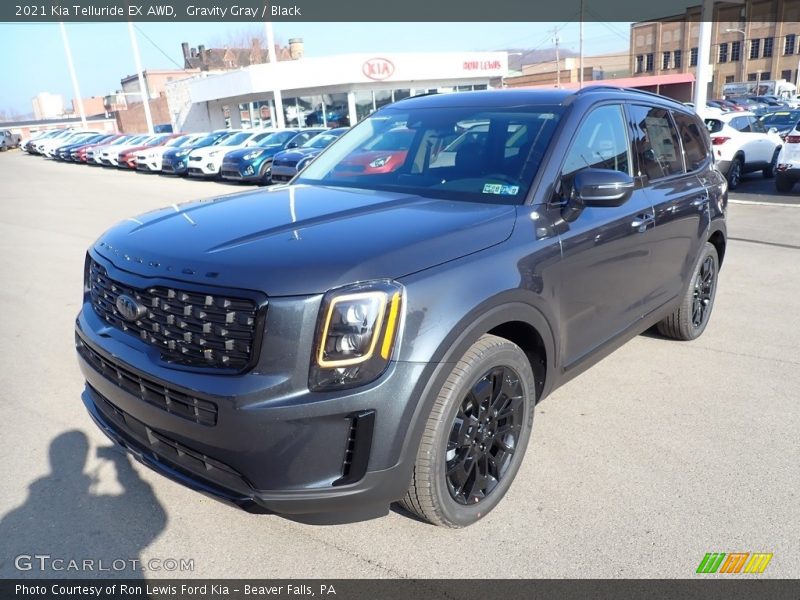 Gravity Gray / Black 2021 Kia Telluride EX AWD