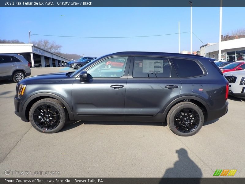 Gravity Gray / Black 2021 Kia Telluride EX AWD