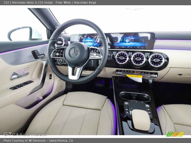 Polar White / Macchiato Beige 2021 Mercedes-Benz A 220 Sedan