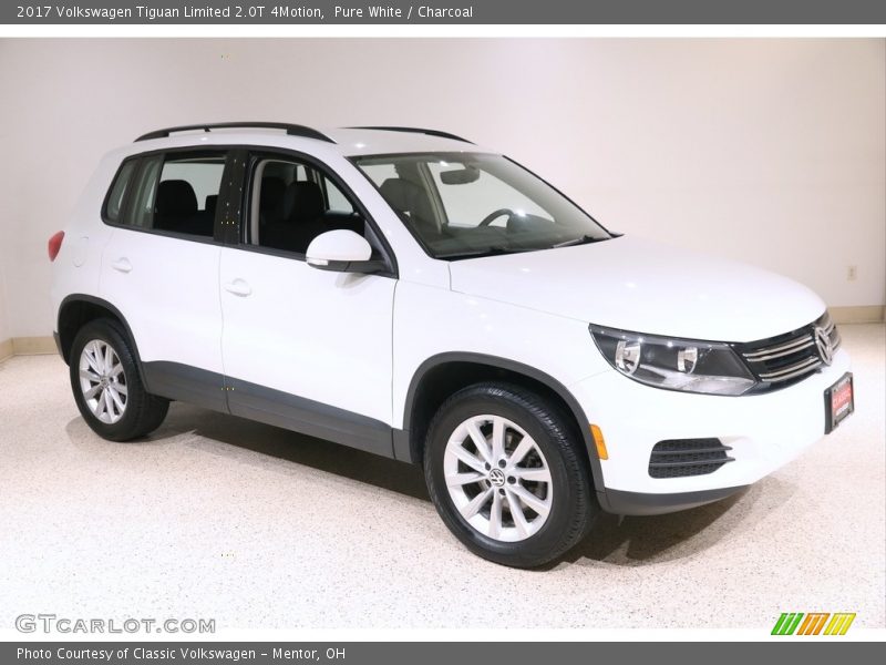 Pure White / Charcoal 2017 Volkswagen Tiguan Limited 2.0T 4Motion
