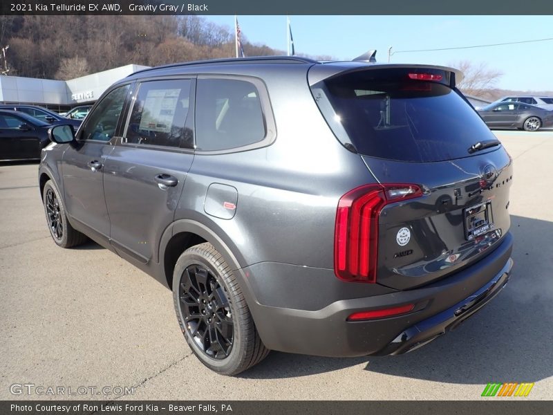 Gravity Gray / Black 2021 Kia Telluride EX AWD