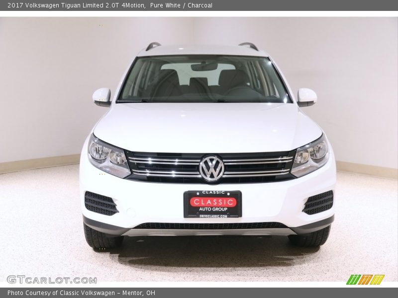 Pure White / Charcoal 2017 Volkswagen Tiguan Limited 2.0T 4Motion