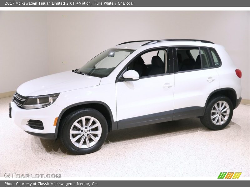 Pure White / Charcoal 2017 Volkswagen Tiguan Limited 2.0T 4Motion