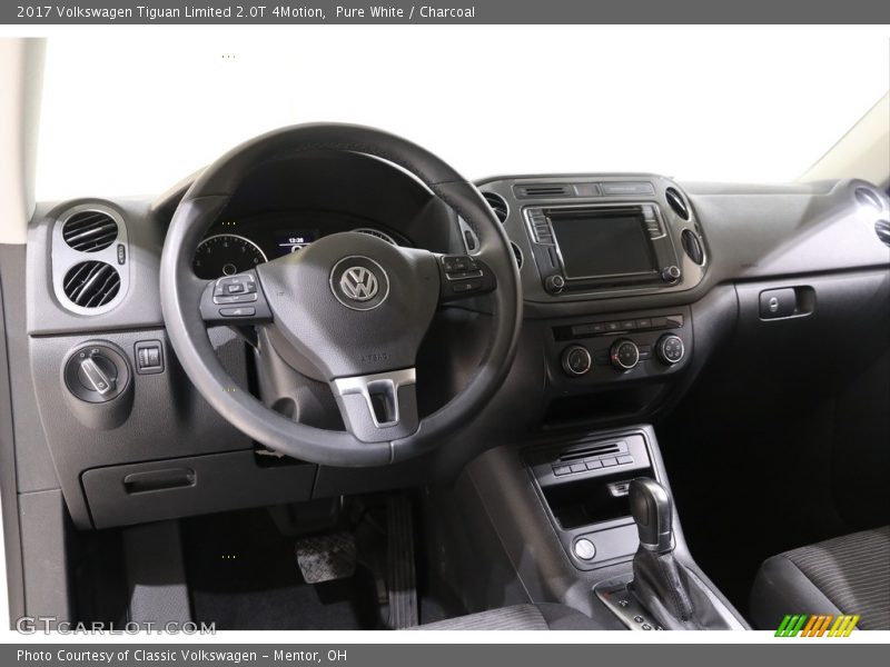 Pure White / Charcoal 2017 Volkswagen Tiguan Limited 2.0T 4Motion