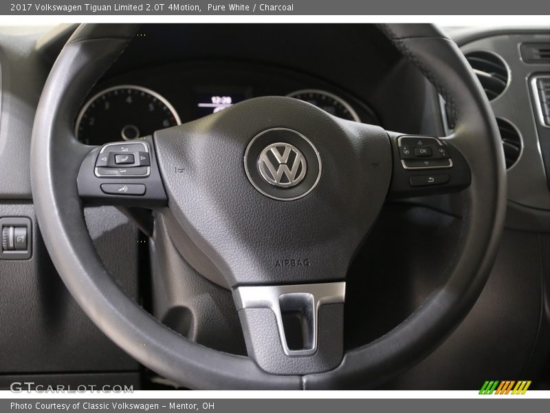Pure White / Charcoal 2017 Volkswagen Tiguan Limited 2.0T 4Motion