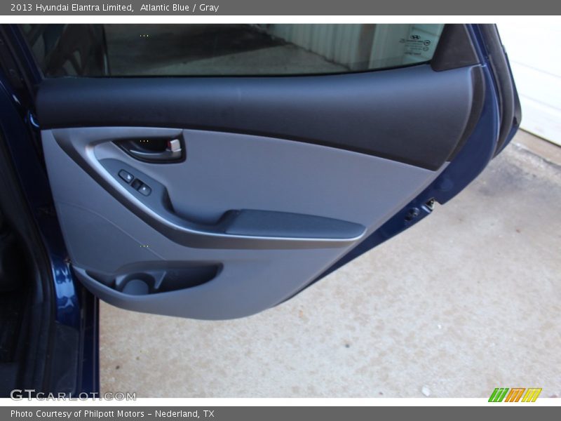 Atlantic Blue / Gray 2013 Hyundai Elantra Limited