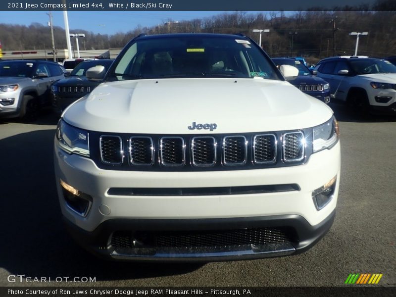 White / Black/Ski Gray 2021 Jeep Compass Limited 4x4