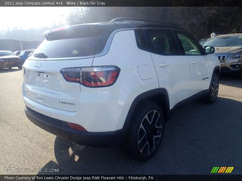White / Black/Ski Gray 2021 Jeep Compass Limited 4x4
