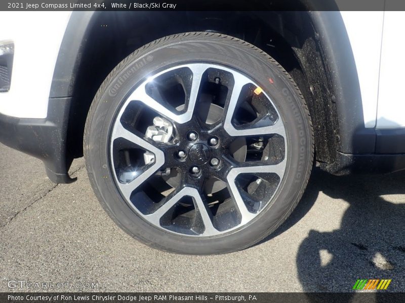 White / Black/Ski Gray 2021 Jeep Compass Limited 4x4