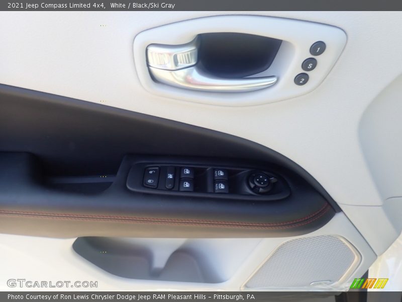 White / Black/Ski Gray 2021 Jeep Compass Limited 4x4