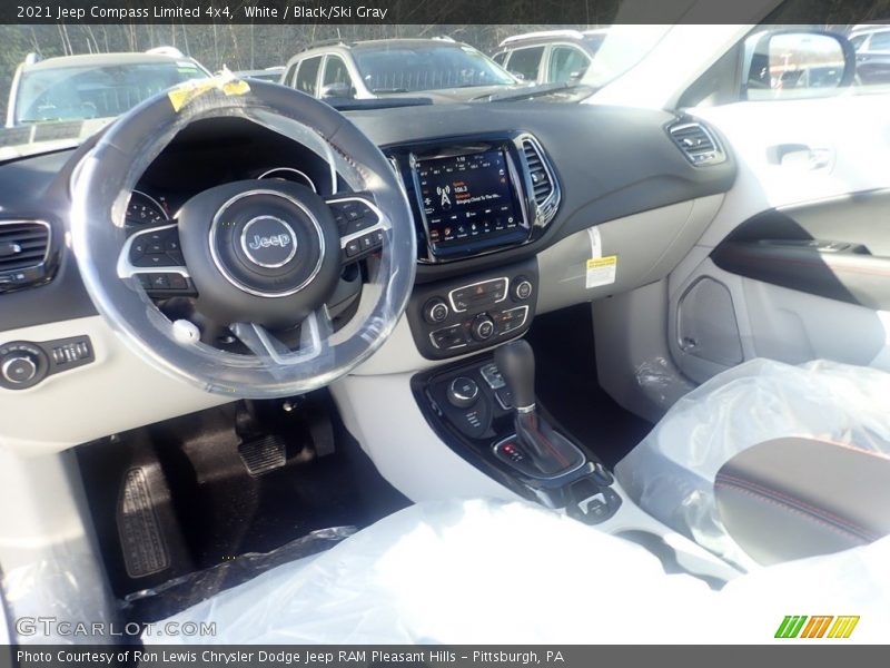 White / Black/Ski Gray 2021 Jeep Compass Limited 4x4