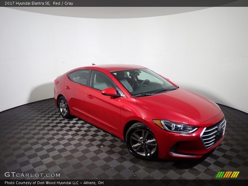 Red / Gray 2017 Hyundai Elantra SE