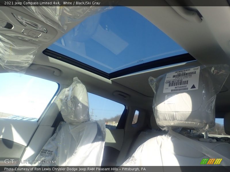 White / Black/Ski Gray 2021 Jeep Compass Limited 4x4