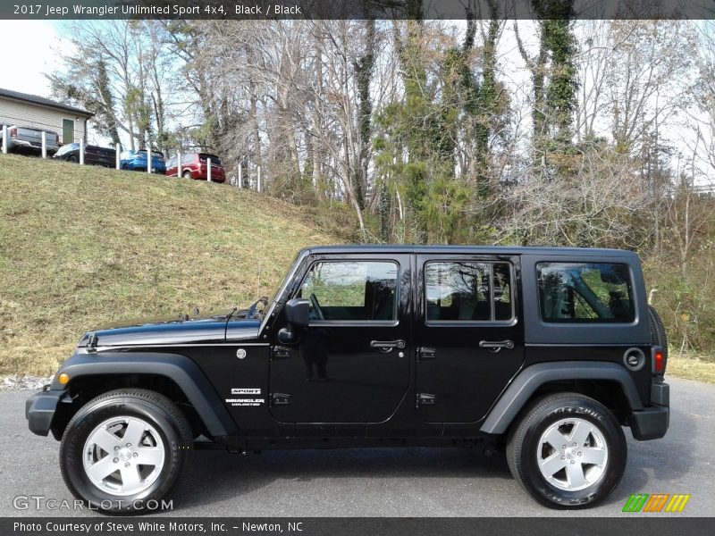 Black / Black 2017 Jeep Wrangler Unlimited Sport 4x4
