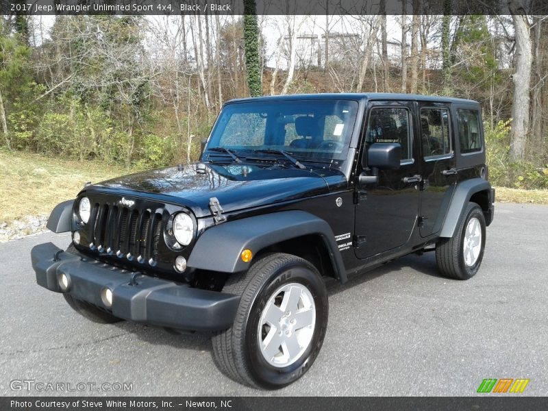 Black / Black 2017 Jeep Wrangler Unlimited Sport 4x4