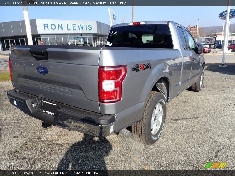 Iconic Silver / Medium Earth Gray 2020 Ford F150 XLT SuperCab 4x4