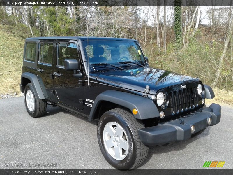 Black / Black 2017 Jeep Wrangler Unlimited Sport 4x4