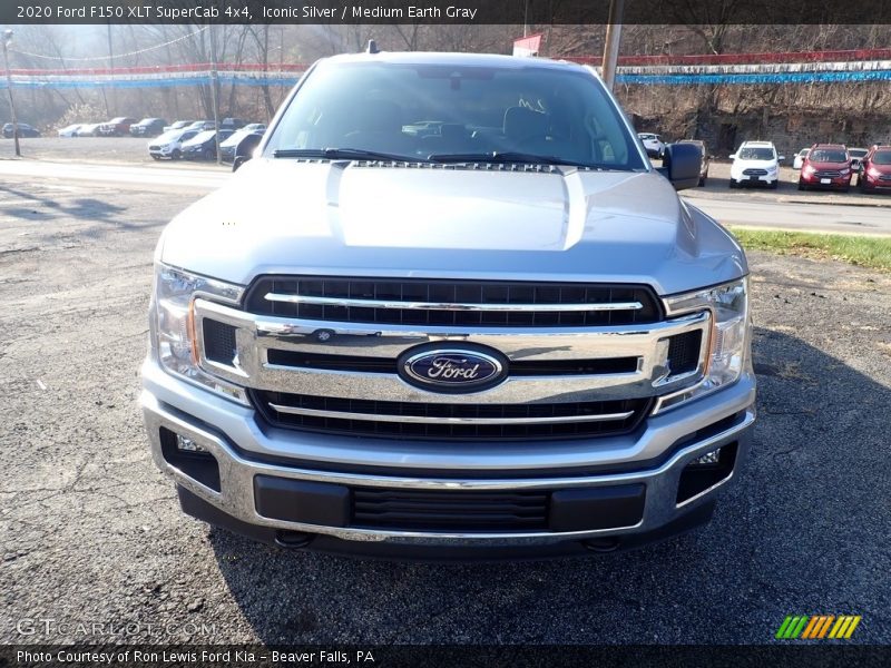 Iconic Silver / Medium Earth Gray 2020 Ford F150 XLT SuperCab 4x4