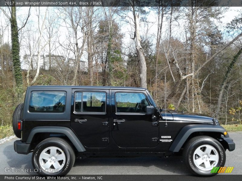 Black / Black 2017 Jeep Wrangler Unlimited Sport 4x4