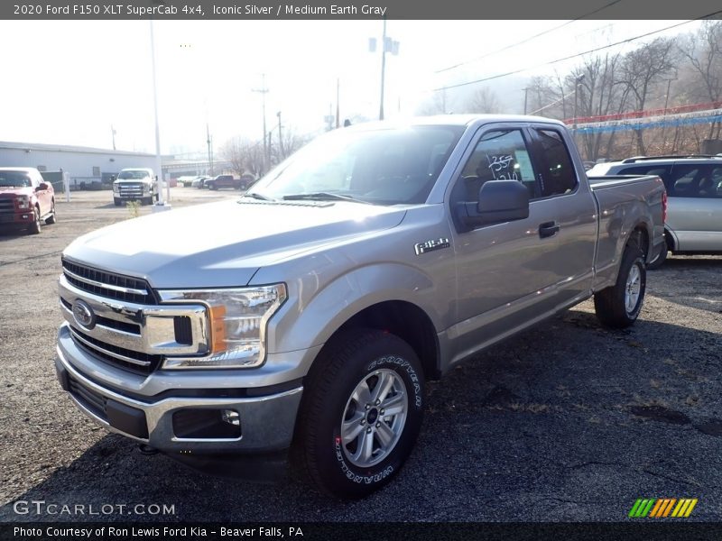 Iconic Silver / Medium Earth Gray 2020 Ford F150 XLT SuperCab 4x4