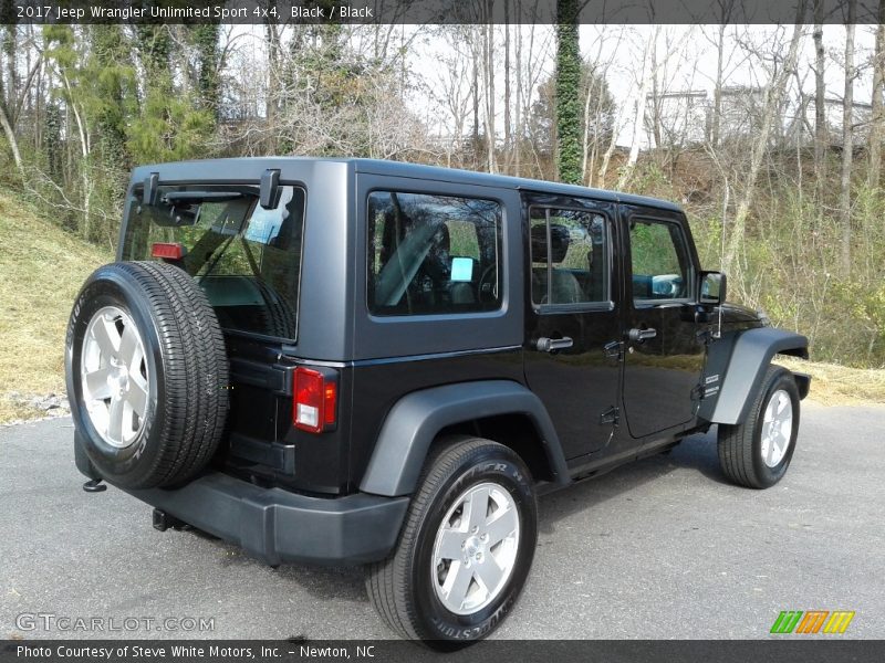 Black / Black 2017 Jeep Wrangler Unlimited Sport 4x4