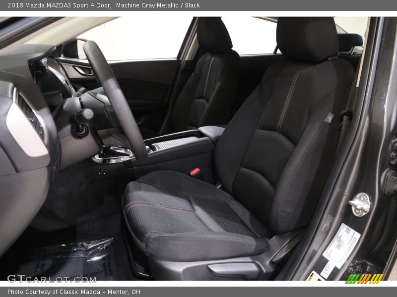 Machine Gray Metallic / Black 2018 Mazda MAZDA3 Sport 4 Door