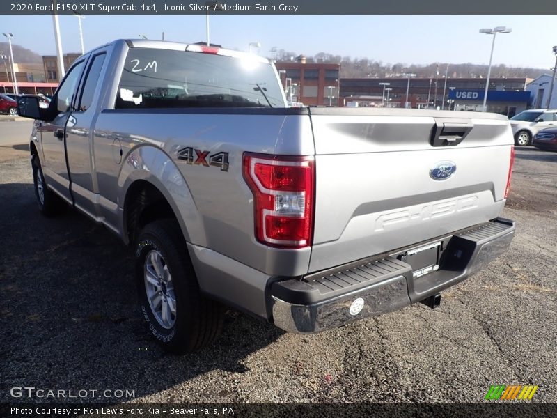 Iconic Silver / Medium Earth Gray 2020 Ford F150 XLT SuperCab 4x4