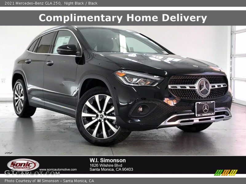 Night Black / Black 2021 Mercedes-Benz GLA 250