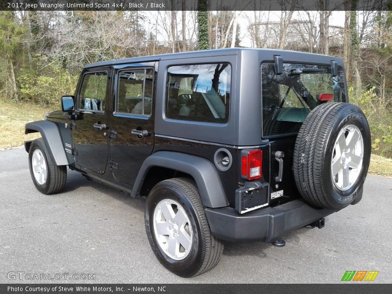 Black / Black 2017 Jeep Wrangler Unlimited Sport 4x4