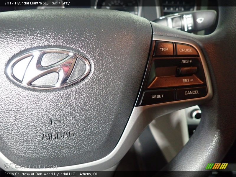 Red / Gray 2017 Hyundai Elantra SE