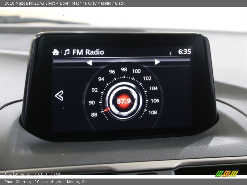 Machine Gray Metallic / Black 2018 Mazda MAZDA3 Sport 4 Door