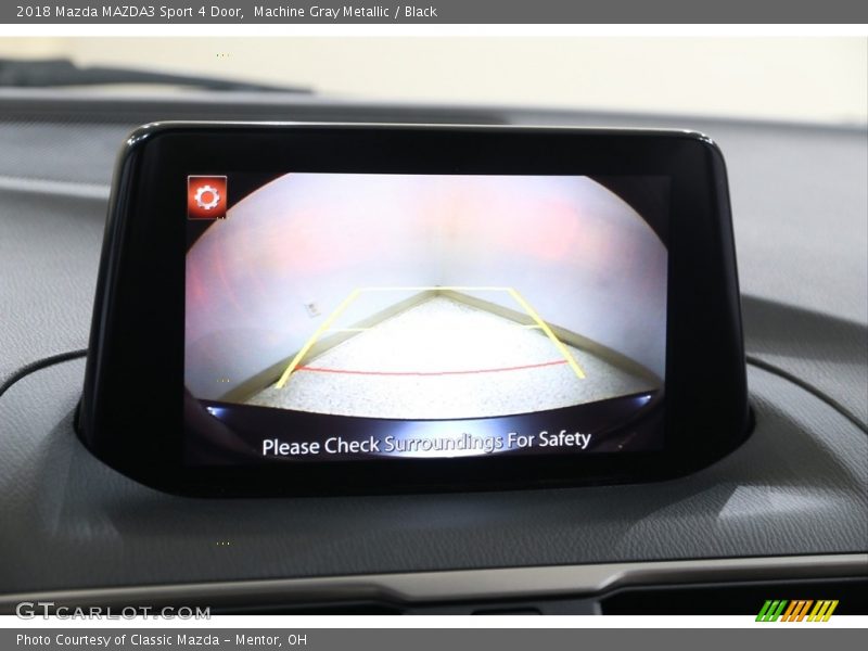 Machine Gray Metallic / Black 2018 Mazda MAZDA3 Sport 4 Door