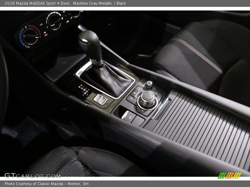 Machine Gray Metallic / Black 2018 Mazda MAZDA3 Sport 4 Door