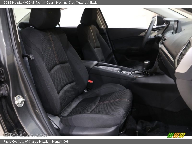 Machine Gray Metallic / Black 2018 Mazda MAZDA3 Sport 4 Door