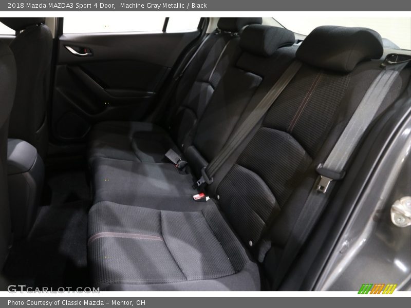 Machine Gray Metallic / Black 2018 Mazda MAZDA3 Sport 4 Door