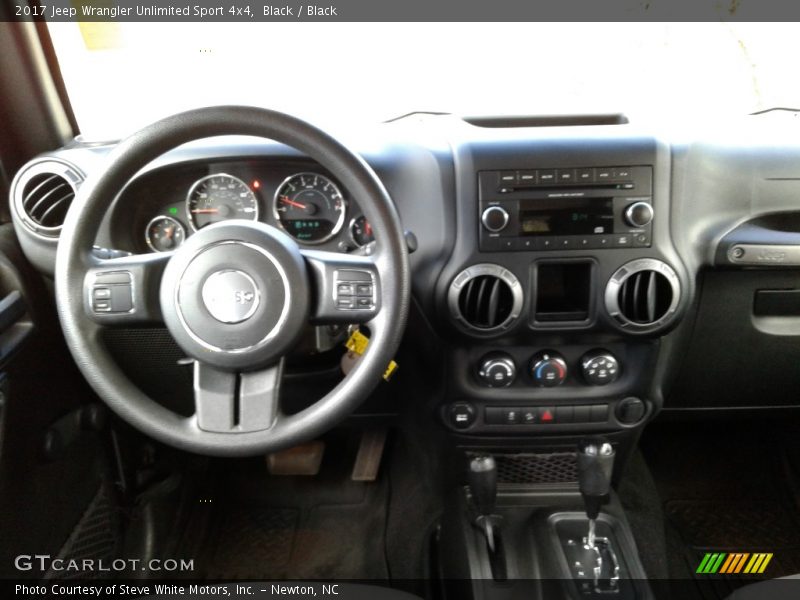 Black / Black 2017 Jeep Wrangler Unlimited Sport 4x4
