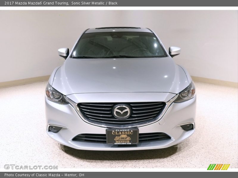 Sonic Silver Metallic / Black 2017 Mazda Mazda6 Grand Touring