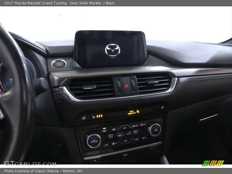 Sonic Silver Metallic / Black 2017 Mazda Mazda6 Grand Touring