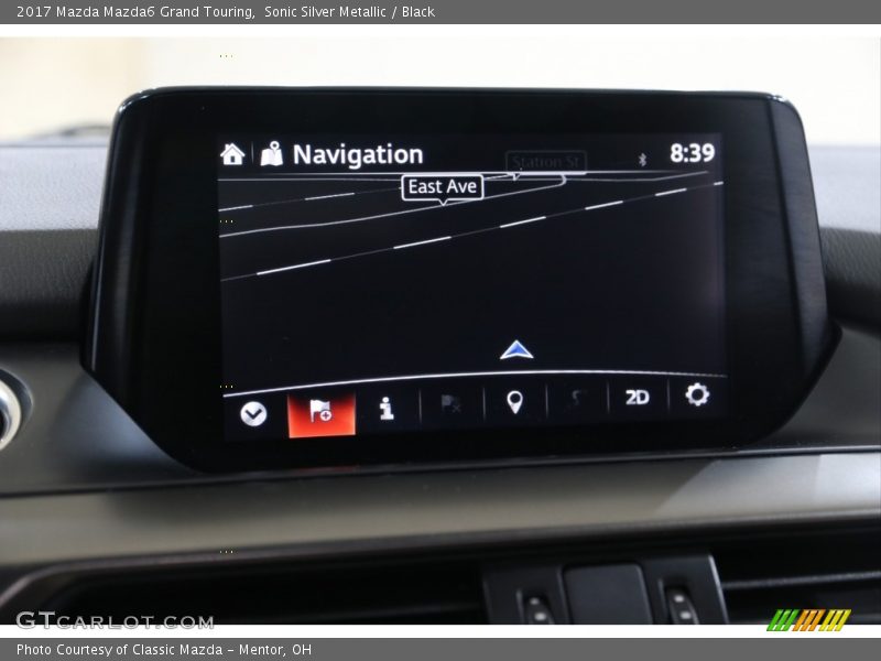 Sonic Silver Metallic / Black 2017 Mazda Mazda6 Grand Touring